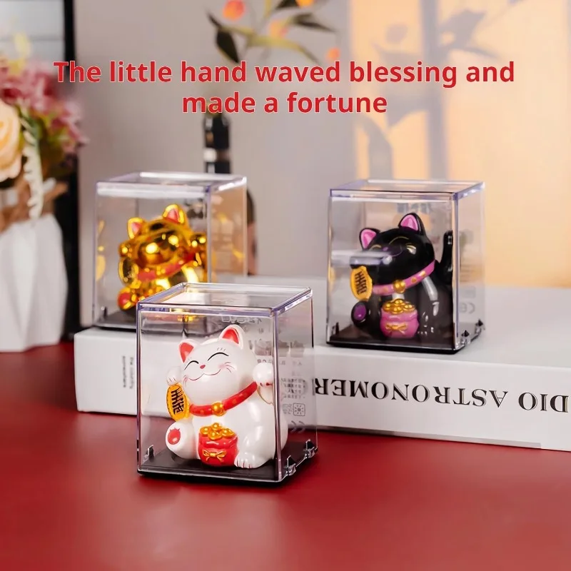 Naruto Headband Metal - Solar Charging Auspicious Maneki Neko Waving