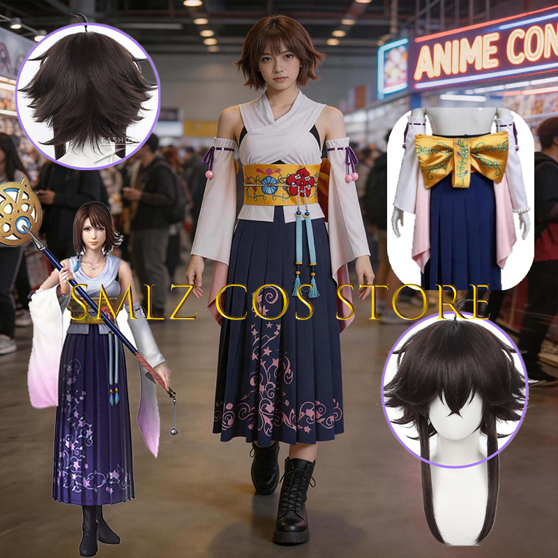 Anime Cosplay Buy - Smlz FFX Yuna Cosplay Anime FF10