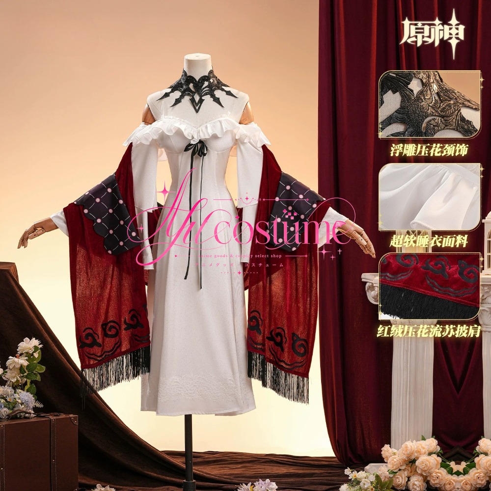 Genshin Impact La Signora Rosa - Anime Cosplay Photo ulasan dan harga