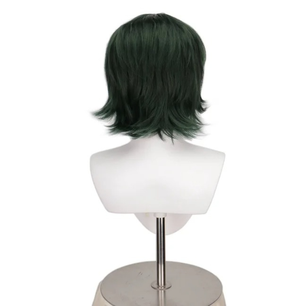 Short Green Hair Glasses Shime - Anime Cosplay Glasses ulasan dan harga