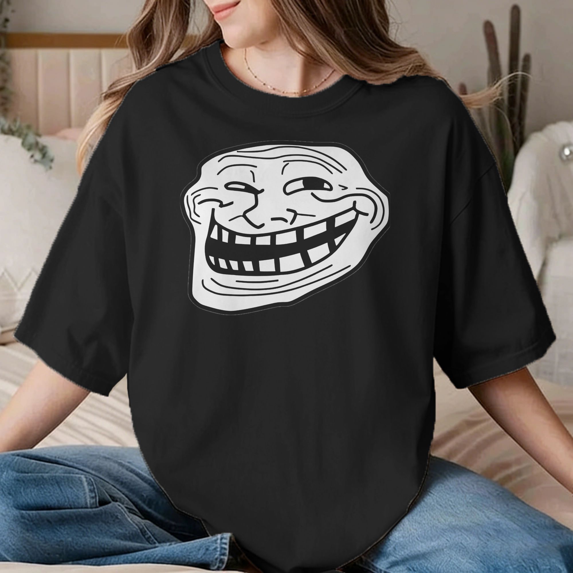 Leisure Trol Face Trollface ME - Anime Cosplay Meme ulasan dan harga