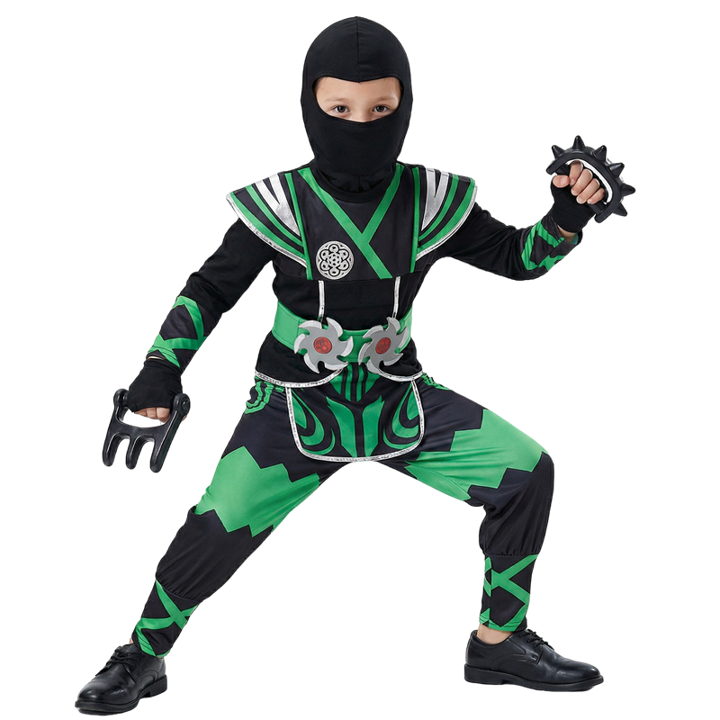 Green Ninja Costume for Kids w - Anime Cosplay Boy ulasan dan harga