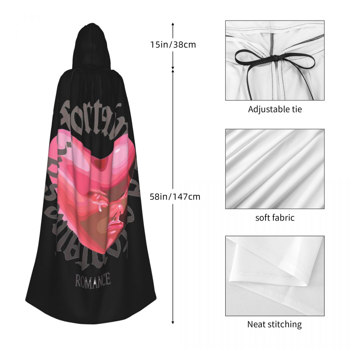 Fontaines DC Romance Long Hood - Anime Cosplay Romance ulasan dan harga