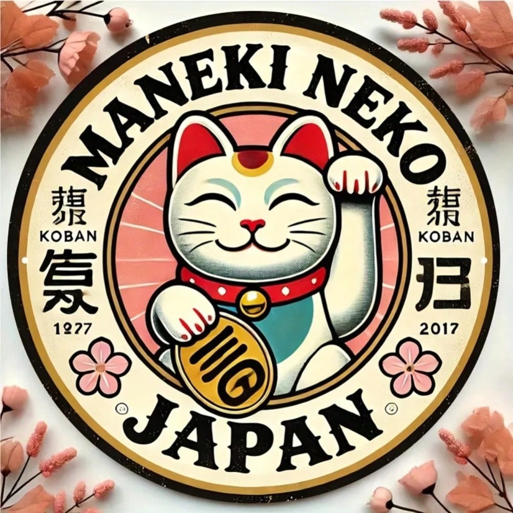 Round Maneki Neko Lucky Cat Al - Naruto Headband Metal ulasan dan harga