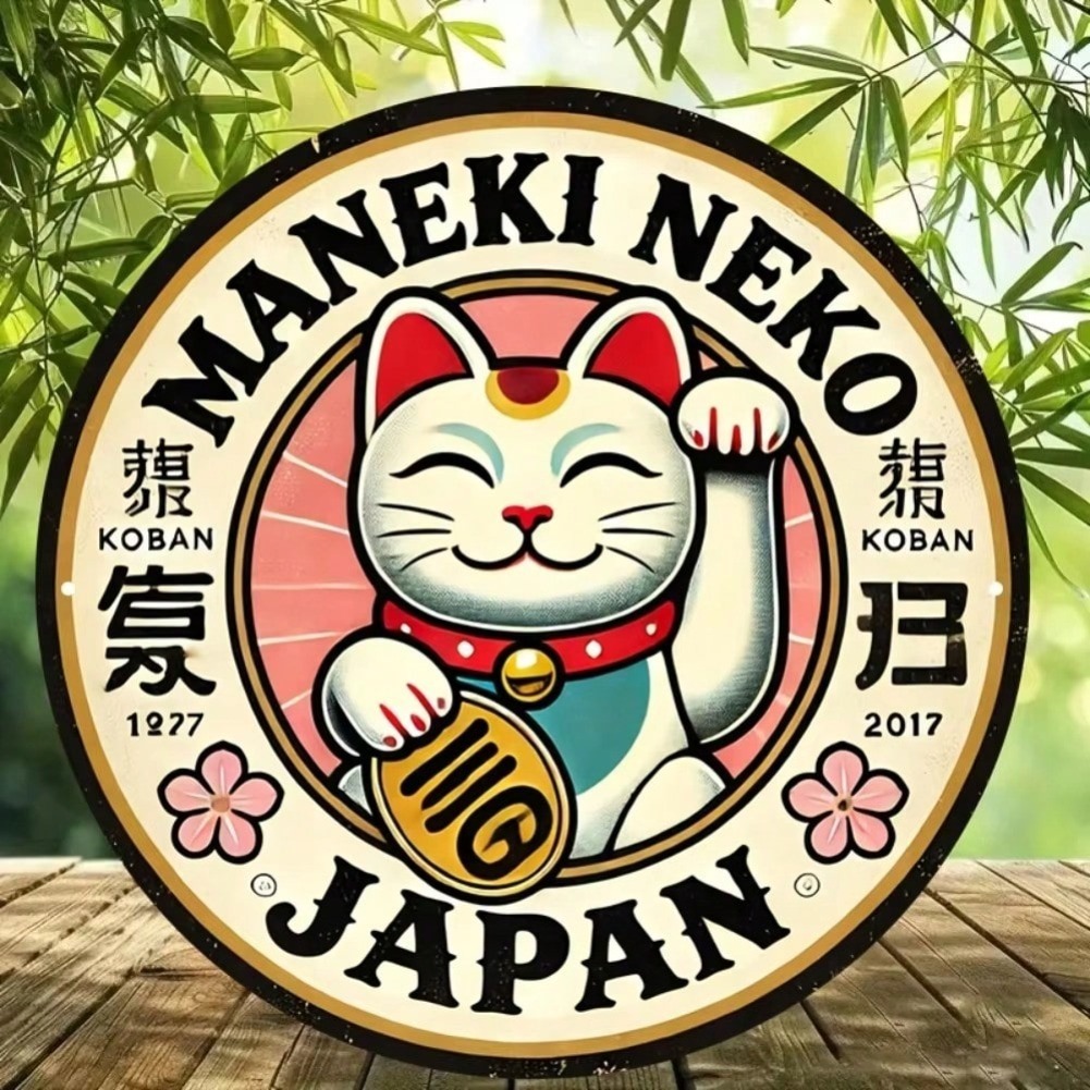 Round Maneki Neko Lucky Cat Al - Naruto Headband Metal ulasan dan harga