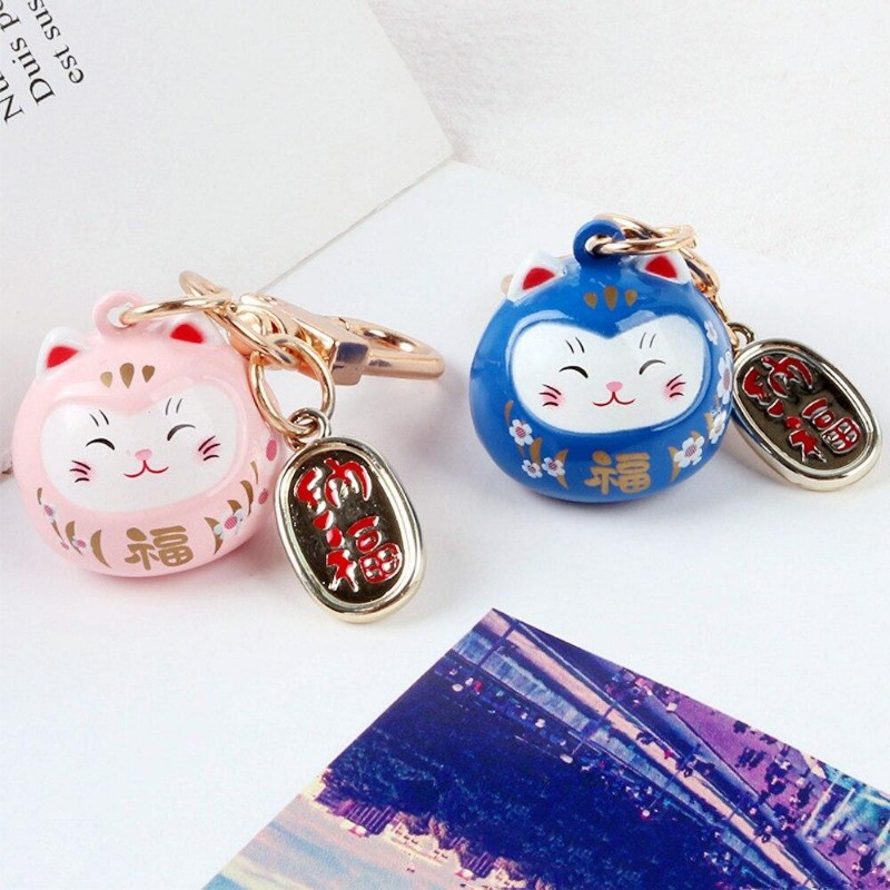 Lucky Cat Keychain Japan Manek - Naruto Headband Metal ulasan dan harga